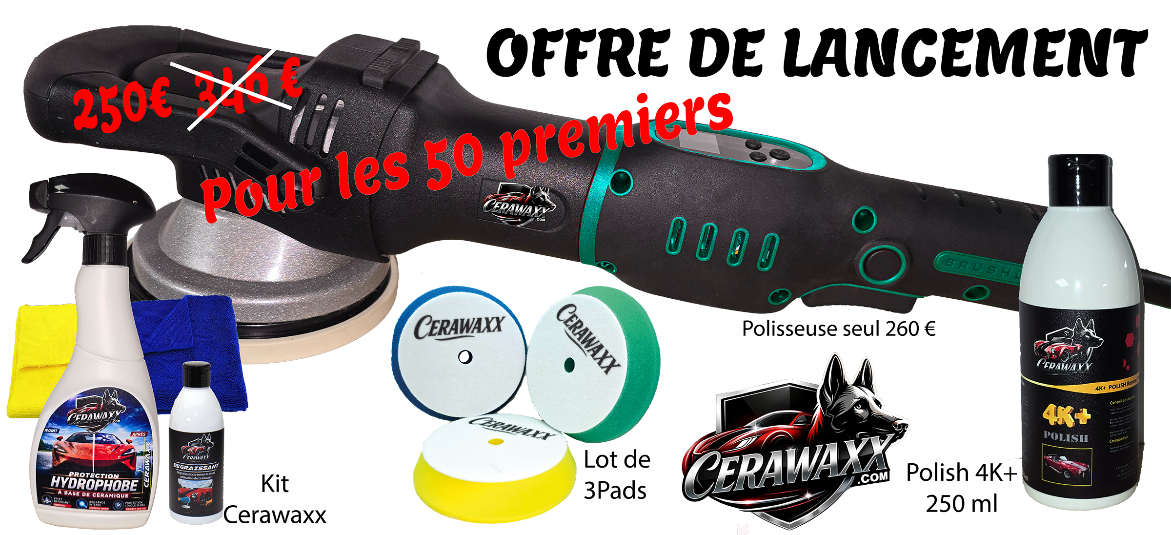 Polisseuse Orbitale 1500W Brushless – PRECOMMANDE