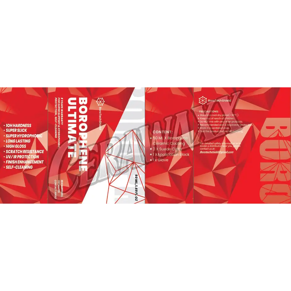 Ceramique BOROPHENE – Protection exclusive France - ULTIMATE - Produit Extérieur