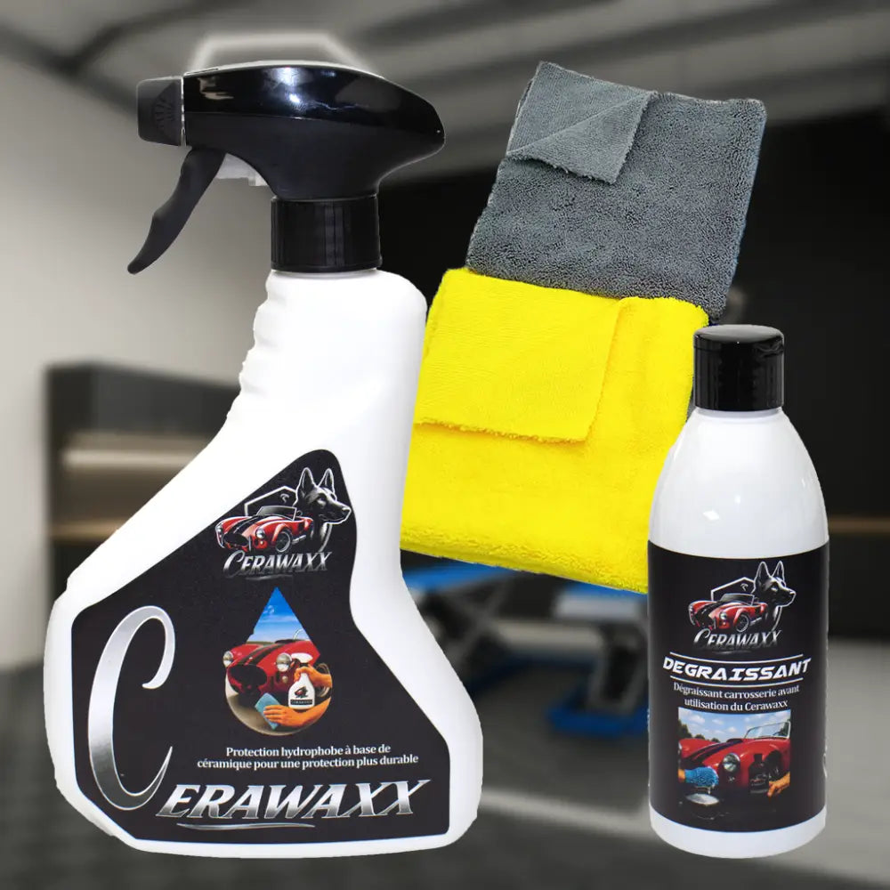 CERAWAXX PACK - Dégraissant et Microfibre inclus - Produit Extérieur