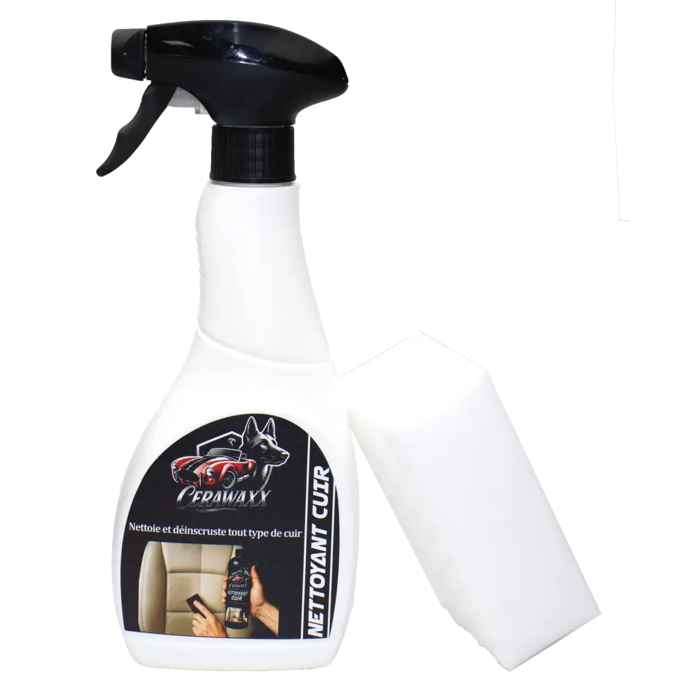 NETTOYANT CUIR + 1 Eponge Magique - Produit Intérieur